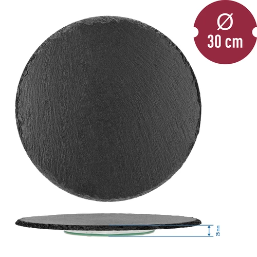 Vassoio girevole in ardesia Ø 30 cm - 9