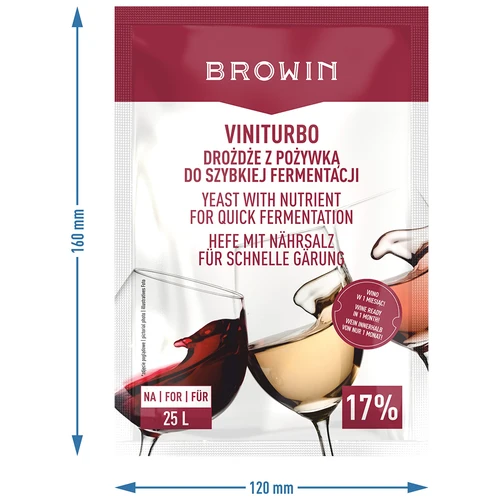 ViniTurbo - lievito per fermentazione rapida, 20 g - 3