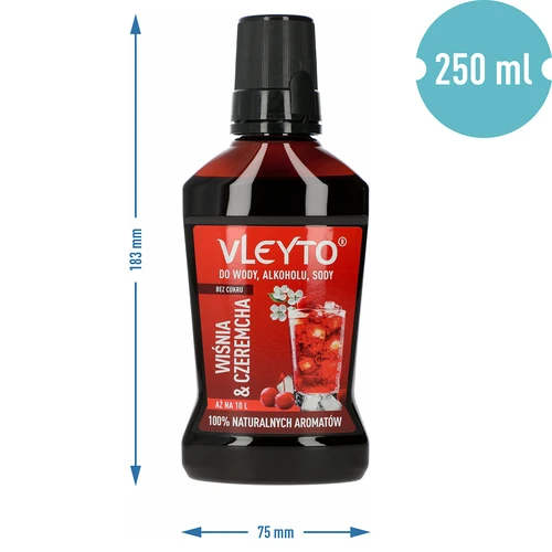 VLEYTO Amarena & Ciliegia selvatica – essenza aromatizzante con aromi naturali, 250 ml - 5