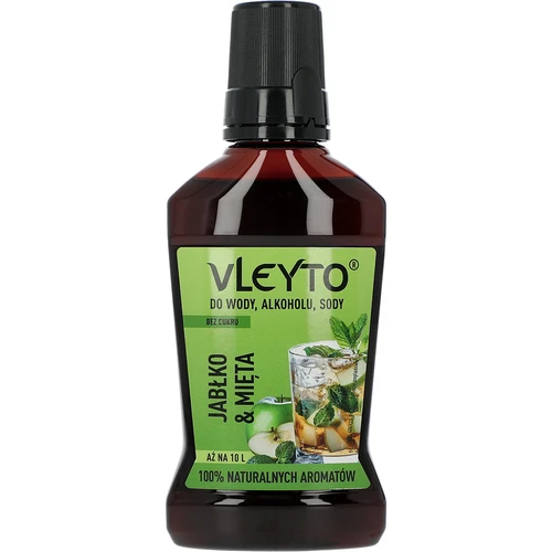 VLEYTO Menta & Mela – essenza aromatica con aromi naturali, 250 ml