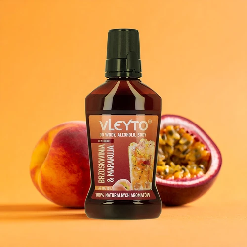 VLEYTO Pesca & Frutto della Passione – essenza aromatica con aromi naturali, 250 ml - 4