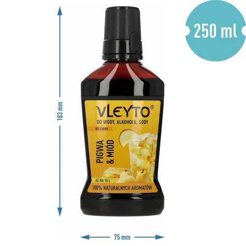 VLEYTO Pigwa & Miód – esencja smakowa z naturalnymi aromatami, 250 ml - 5