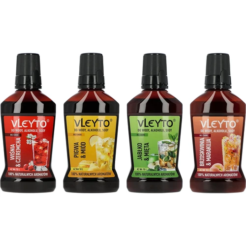 VLEYTO Pigwa & Miód – esencja smakowa z naturalnymi aromatami, 250 ml - 10