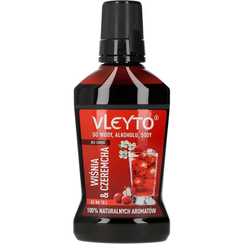 VLEYTO Wiśnia & Czeremcha – esencja smakowa z naturalnymi aromatami, 250 ml
