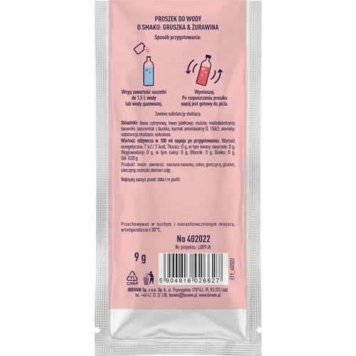 VSYPTO al gusto pera e mirtillo rosso, 9 g - 3