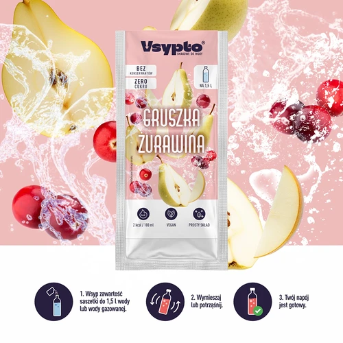 VSYPTO al gusto pera e mirtillo rosso, 9 g - 5