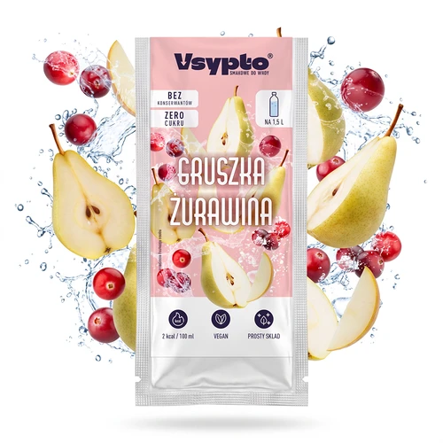 VSYPTO al gusto pera e mirtillo rosso, 9 g