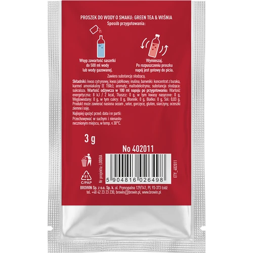 Vsypto Green Tea Wiśnia - zestaw 15x3g - 4