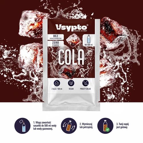 VSYPTO gusto cola - polvere aromatizzante per acqua, 3 g - 5