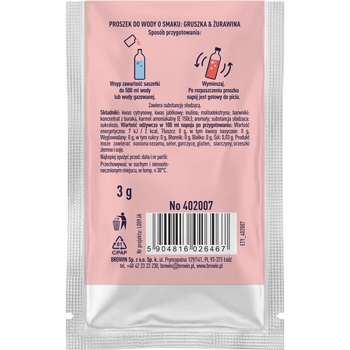 VSYPTO gusto Pera & Mirtillo rosso, 3g - 3