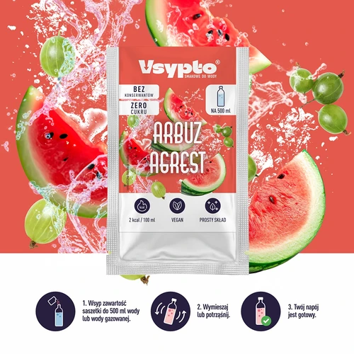 VSYPTO o smaku Arbuz Agrest, 3g - 5