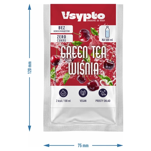 VSYPTO o smaku Green Tea Wiśnia, 3g - 4