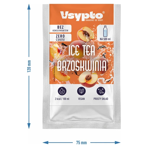 VSYPTO o smaku Ice Tea Brzoskwinia, 3g - 4