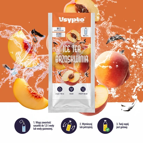 VSYPTO o smaku Ice Tea Brzoskwinia, 9g - 5