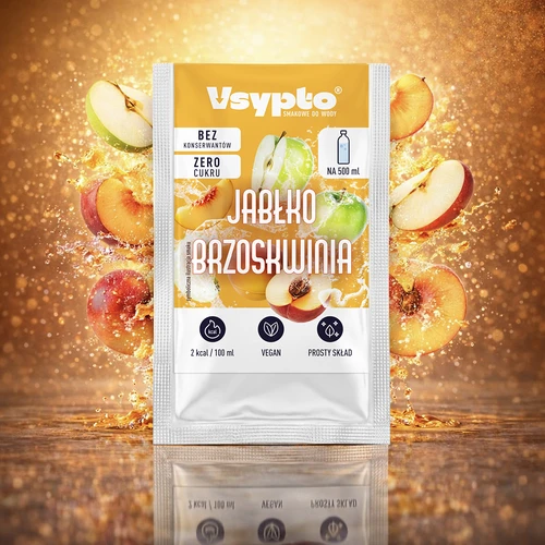 VSYPTO o smaku Jabłko Brzoskwinia, 3g