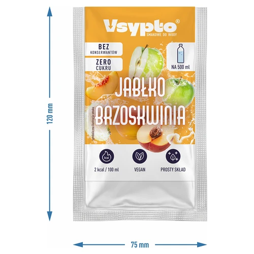 VSYPTO o smaku Jabłko Brzoskwinia, 3g - 4