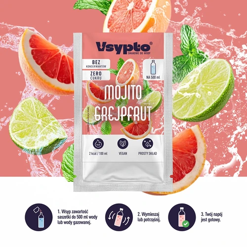 VSYPTO o smaku Mojito Grejpfrut, 3g - 5