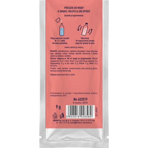 VSYPTO o smaku Mojito Grejpfrut, 9g - 3