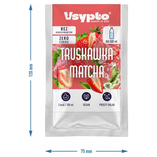 VSYPTO o smaku Truskawka Matcha, 3g - 4