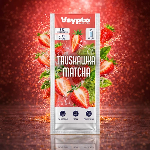 VSYPTO o smaku Truskawka Matcha, 9g