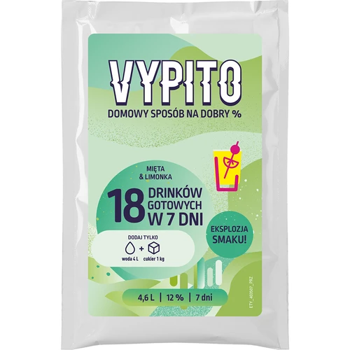 VYPITO 12%, bustina per 18 cocktail – Menta-Lime, 126 g