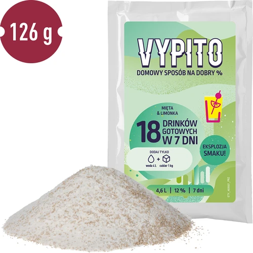 VYPITO 12%, bustina per 18 cocktail – Menta-Lime, 126 g - 3