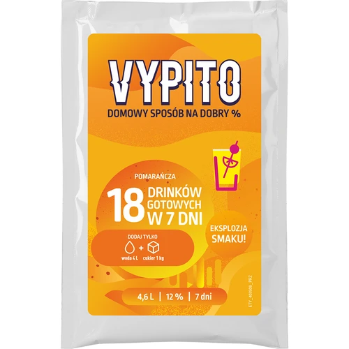 VYPITO 12%, bustina per 18 drink - Arancia, 126g