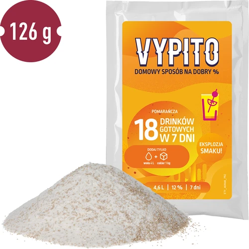 VYPITO 12%, bustina per 18 drink - Arancia, 126g - 3