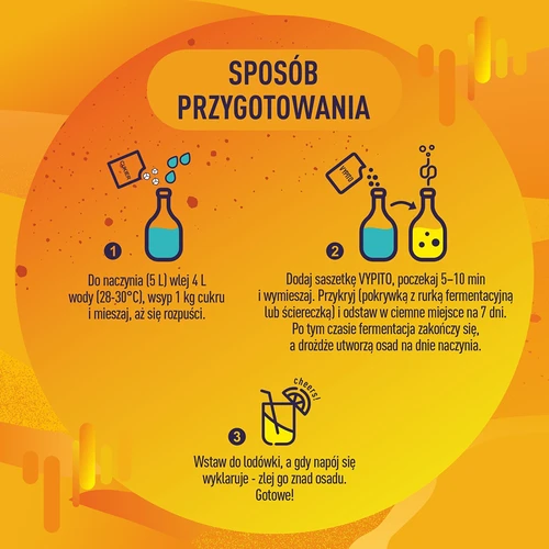 VYPITO 12%, bustina per 18 drink - Arancia, 126g - 5