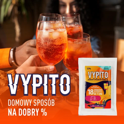 VYPITO 12%, saszetka na 18 drinków - Chillout lekko owocowy, 126 g - 6