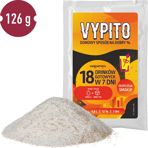 VYPITO 12%, saszetka na 18 drinków - Mandarynka, 126g - 3