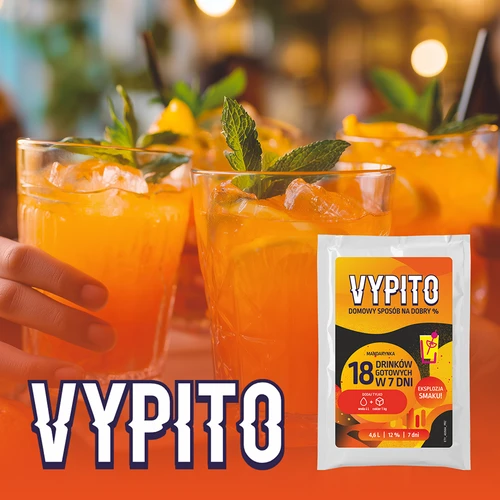 VYPITO 12%, saszetka na 18 drinków - Mandarynka, 126g - 6