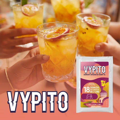 VYPITO 12%, saszetka na 18 drinków – Marakuja-Brzoskwinia, 126g - 6