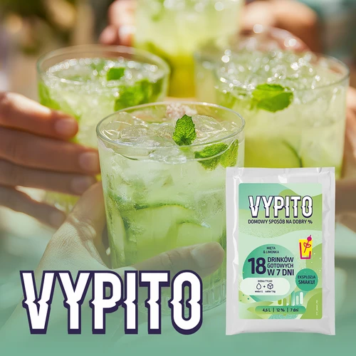 VYPITO 12%, saszetka na 18 drinków – Mięta-Limonka, 126g - 6