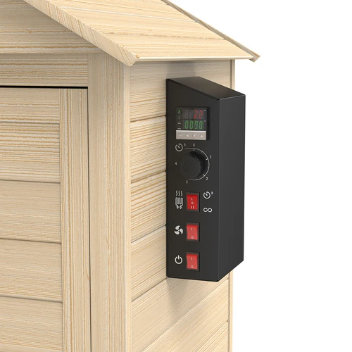 Wędzarnia 115 L dragON Wood 60E drewniana, z elektrycznym modułem grzejnym i sterownikiem - 7