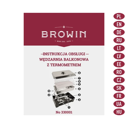 Wędzarnia balkonowa z termometrem - 9