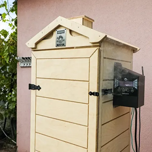 Wędzarnia dragON PLYWOOD NATURE – bezramowa, modułowa, ze sterownikiem Wi-Fi, 320L - 9