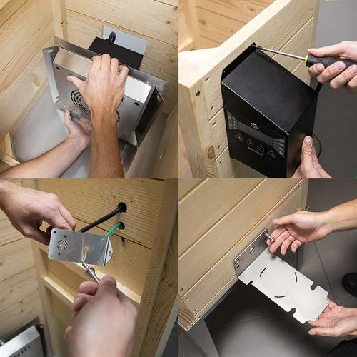Wędzarnia z Wi-Fi, 200 L- dragON WOOD 100IQ z elektrycznym modułem grzejnym i sterownikiem - 14