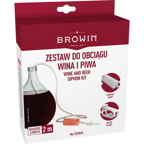 Wężyk do obciągu wina z pompką - 4