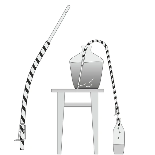 Wężyk do obciągu wina z zaciskiem - 7