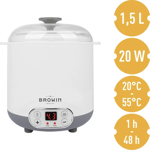 Yogurtiera con termostato 1,5 L - 5