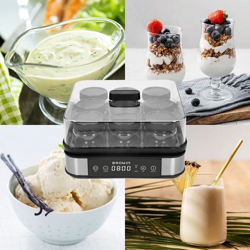 Yogurtiera con termostato, 9 vasetti, 1,6 L - 16