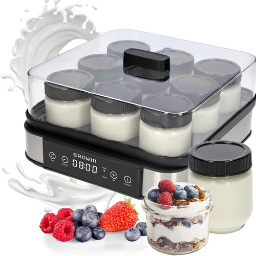 Yogurtiera con termostato, 9 vasetti, 1,6 L - 7