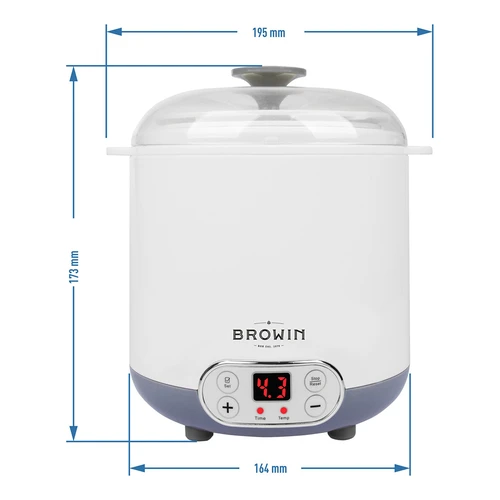 Yogurtiera per yogurt e formaggi con termostato 1,5 L - 9