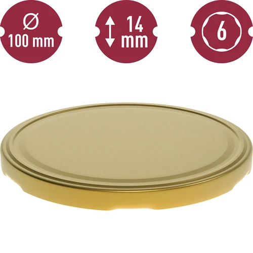 Zakrętka fi 100 złote - 10 szt. - 3