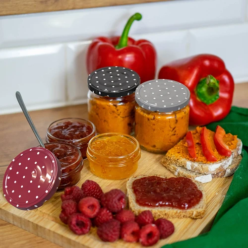 Zakrętka fi 66/4 kropki mix - 10 szt. - 9