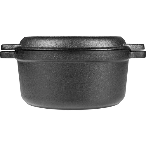 Żeliwny garnek z patelnią, 5 L + 1 L - 5