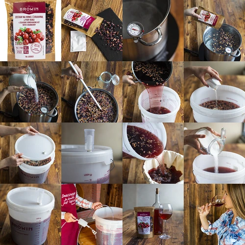 Zestaw na wino 4 PORY ROKU – Żurawina - 5