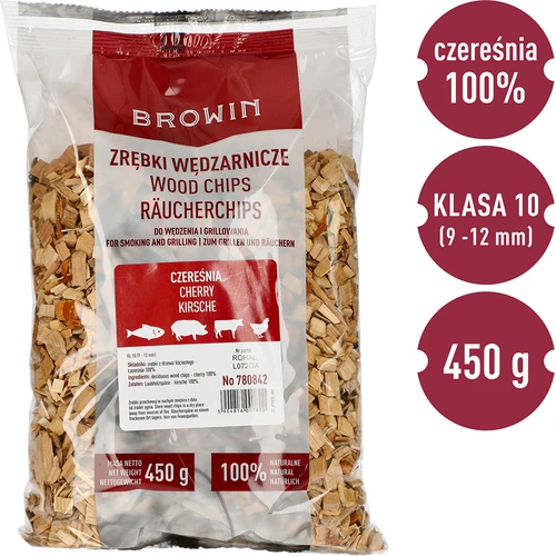 Zrębki do wędzenia/grillowania, czereśnia, 450 g, kl. 10 - 3