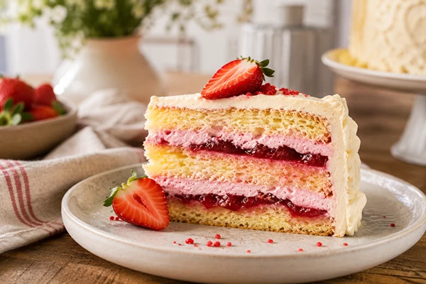 Crema alle fragole stabile per torta